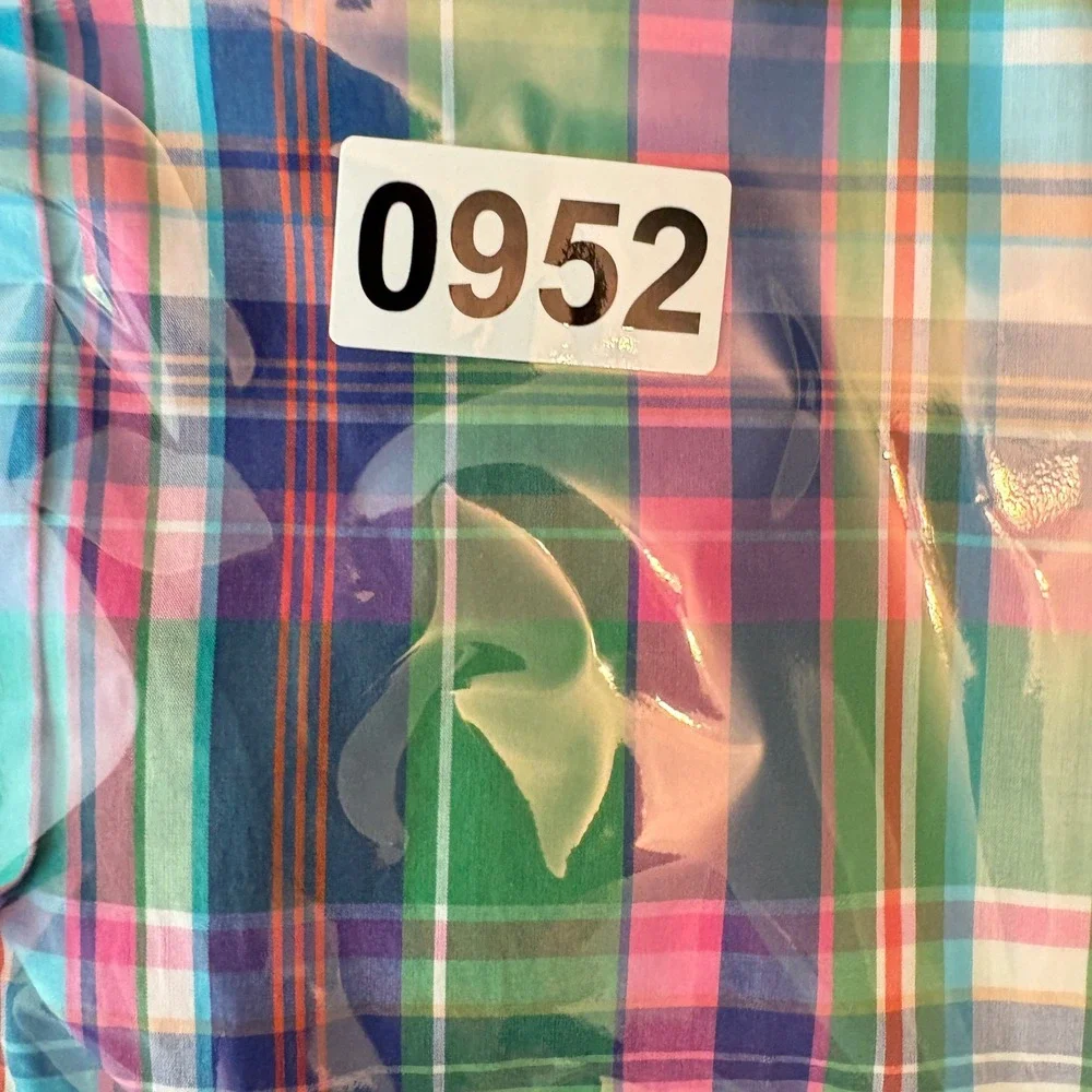 Polo‎ Ralph Lauren Plaid Button Down Shirt Men Sz XL Multi Colorful Cotton
